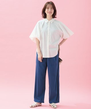 ANY 【接触冷感/UVカット/抗菌防臭/速乾】エニイファンクション パフスリーブブラウス オフ