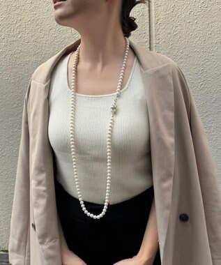Phoebe ブルーミングロングパールネックレス ゴールド