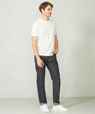 JOSEPH ABBOUD 【オーガニックコットン使用】JOE COTTONサッカークルーネックTシャツ ホワイト系