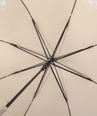 MOONBAT 【雨傘】ランバン　オン　ブルー (LANVIN en Bleu) 花柄 プリント 長傘 ベージュ