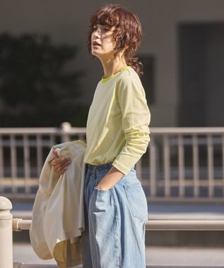 AMERICAN HOLIC クルーネックカットプルオーバー Yellow