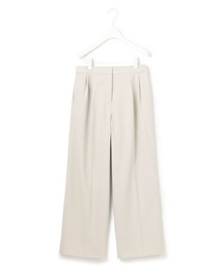 ICB 【洗える】 LinenLikeOx ワイドストレートパンツ ベージュ系