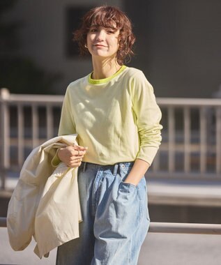 AMERICAN HOLIC クルーネックカットプルオーバー Yellow