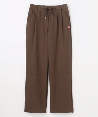 PW CIRCULUS 【ストレッチ素材】【WOMEN】セミワイド イージーパンツ ゴルフウェア レディース ダークブラウン系