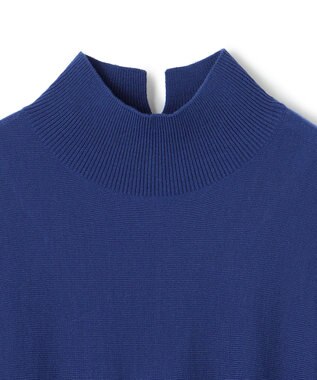 UNFILO ハイネックギャザーワンピース ブルー