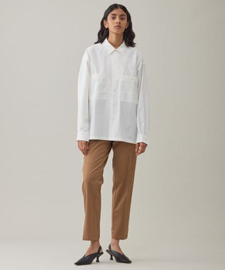 UNFILO MENS 【男女兼用】コンフォート カジュアル ワイドシャツ [24年秋冬商品] オフ