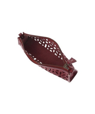 genten カットワーク ペンケース ワイン