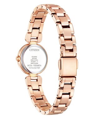 CITIZEN 【電池交換いらず】クロスシー人気定番モデル　ギフトに適した簡単ベルト調整タイプ ピンクゴールド