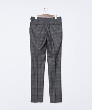 J.PRESS MEN 【TREATMENT WOOL】ストレッチサキソニーチェック スラックス ダークブラウン系3