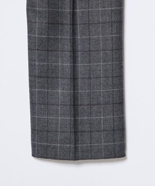 J.PRESS MEN 【TREATMENT WOOL】ストレッチサキソニーチェック スラックス ダークブラウン系3