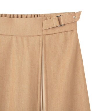 YECCA VECCA プリーツMIXフレアスカート Beige