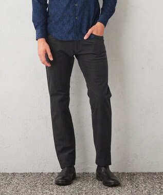 JOSEPH ABBOUD 【裏起毛/ストレッチ】5ポケットオーガニックカルゼ パンツ ネイビー系