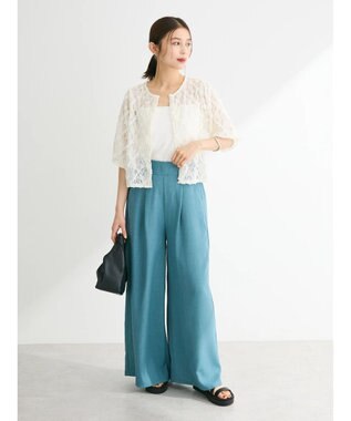 Green Parks ・SUGAR SPOON フラワーレースカーディガン Off White