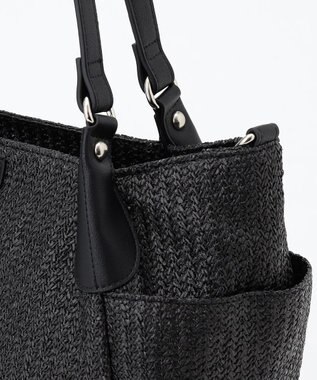 LA BAGAGERIE つまみハンドル　サマー2wayトートバッグ ブラック