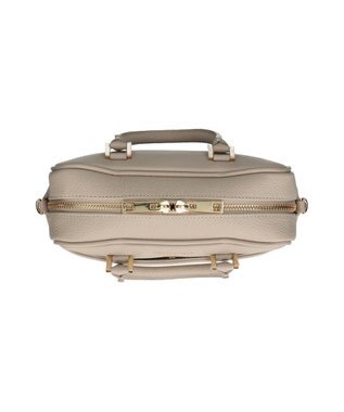 INTER-CHAUSSURES 【CHRISTIAN VILLA】ボックスシルエットレザーハンドバッグ アイボリー