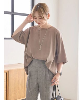 AMERICAN HOLIC 接触冷感　衿リブブラウソー