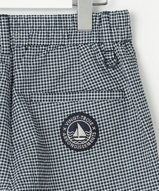 23区GOLF 【WOMEN】【撥水・ストレッチ】サッカー アンクルパンツ ネイビー系3