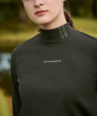 ZERO HALLIBURTON 【吸水速乾・保温】 Octa モックネックトップス ZHG-W5A6b 85144 カーキ