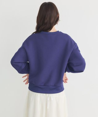 earth music&ecology Ｃｈａｍｐｉｏｎ×ｅｍａｅポンチハートスウェット Blue