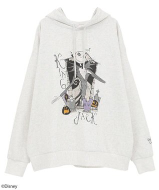 earth music&ecology ナイトメア／アソートプリントパーカー Oatmeal