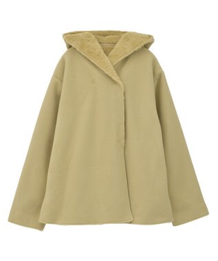 Green Parks フーディガウンコート Yellow