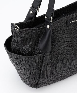 LA BAGAGERIE つまみハンドル　サマー2wayトートバッグ ブラック