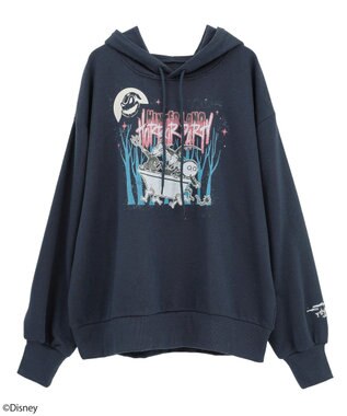 earth music&ecology ナイトメア／アソートプリントパーカー Navy