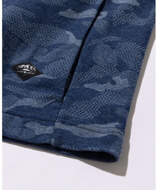 JOSEPH ABBOUD MOUNTAIN 【吸水速乾・男女兼用】カモフラジャガードポロシャツ ブルー系7