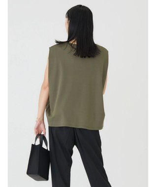 AMERICAN HOLIC 接触冷感ショルダータックノースリーブプルオーバー Khaki