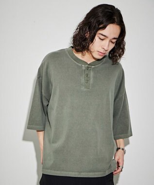 WEGO 【ユニセックス着用ITEM】HENRYNECK　T カーキ