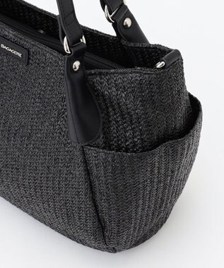 LA BAGAGERIE つまみハンドル　サマー2wayトートバッグ ブラック