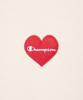 earth music&ecology Ｃｈａｍｐｉｏｎ×ｅｍａｅポンチハートスウェット Ecru