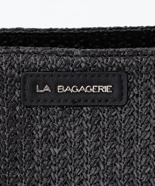 LA BAGAGERIE つまみハンドル　サマー2wayトートバッグ ブラック