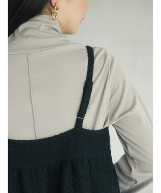 Green Parks armonia．表面感素材ジャンスカ Black