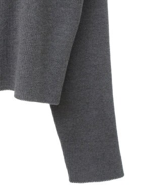 earth music&ecology コンパクトカーディガン Charcoal Gray