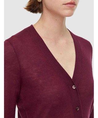 JOSEPH キャッシュエアー　カーディガン Merlot