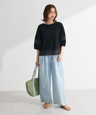 Green Parks ・ＥＬＥＮＣＡＲＥ　ＤＵＥ　シアーキリカエプルオーバー Off White