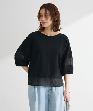 Green Parks ・ＥＬＥＮＣＡＲＥ　ＤＵＥ　シアーキリカエプルオーバー Off White