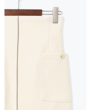 Te chichi メルトンジャージーナロースカート オフホワイト