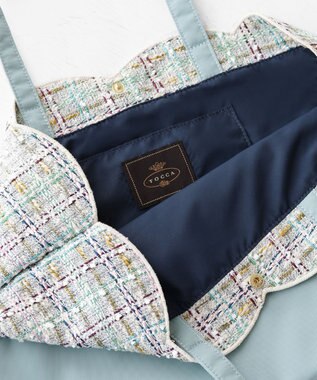 TOCCA 【A4サイズ対応・一部カラー撥水】DEAR EMILY BAG サブバッグ スカイブルー系