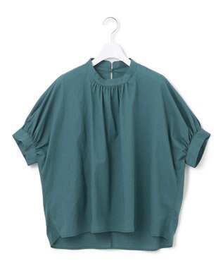 J.PRESS YORK STREET 【WOMEN】バックドレープ ドルマンブラウス グリーン系