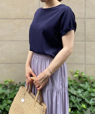 UNFILO 【新色追加！/UVケア/接触冷感/抗菌防臭】スゴ機能 コンパクトニットＴ ネイビー系