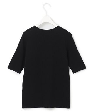 ICB 【洗える】シルクヴィスコースハイゲージ プルオーバー ブラック系