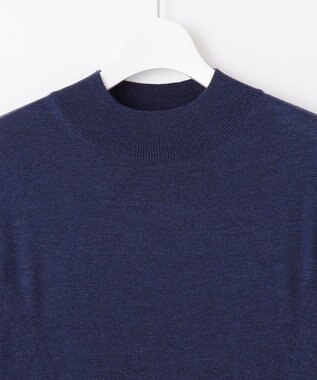 J.PRESS LADIES S 【洗える】EASY WOOL ニット ワンピース ブルー系