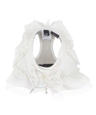 PET PARADISE cherircouture フリフリハーネス 《ホワイト》 小型犬 ４Ｓ/３Ｓ ホワイト