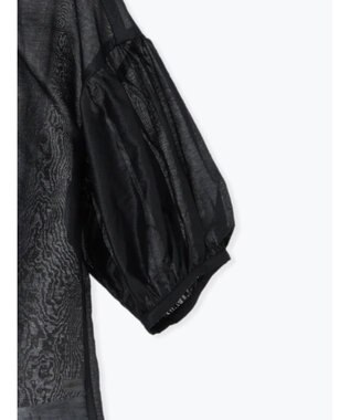 Te chichi レザーライクバックリボンブラウス ブラック