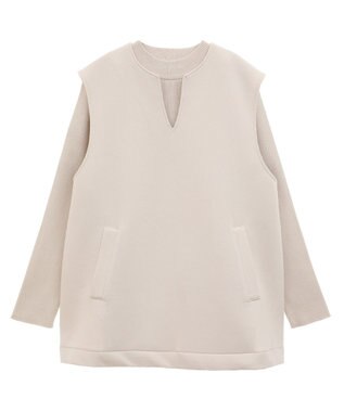 AMERICAN HOLIC ＳＥＴ　リブニットプルオーバー＋ポンチベスト Light Beige