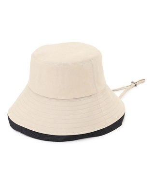 TOCCA 【サイズ調整可】TRIM RIBBON BUCKET HAT コットン バケットハット ベージュ系