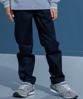  【110-130cm】コットンストレッチ ロングパンツ