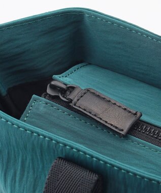 YUSHI RiVER - TOTEBAG トートバッグ  シワ加工 ブルーグリーン